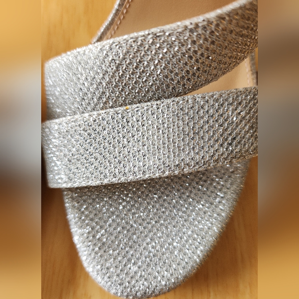 Antonio Melani Glittering Silver Heels - Picture 3 of 9
